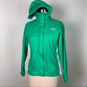 Extra Small Green North Face Rain Jacket
